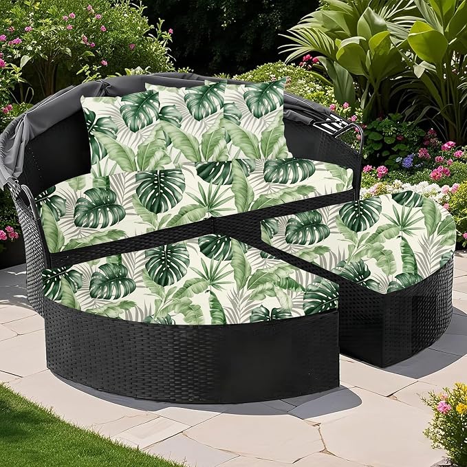 Round Cushion Covers with Attached Pillowcase, Elastic Fabric, 66 inch Diameter - Image 5
