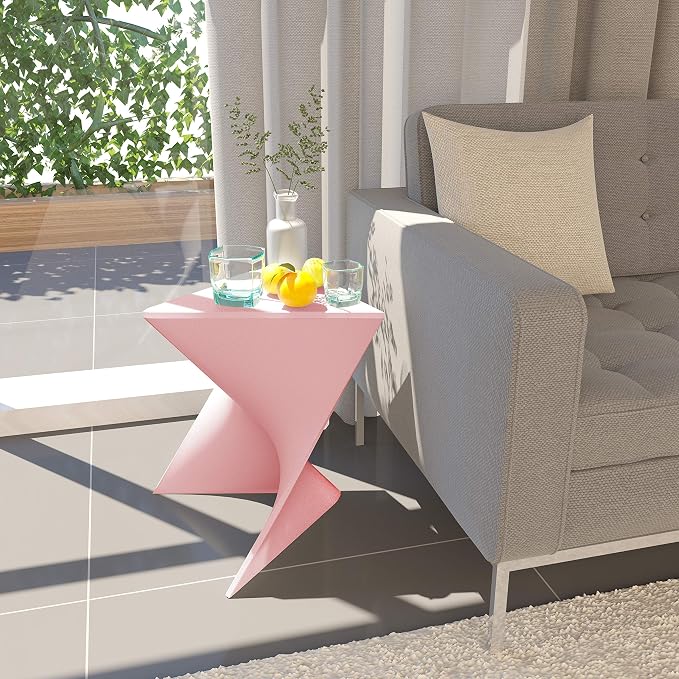 LeisureMod Modern Pink Accent Side Table - Image 2