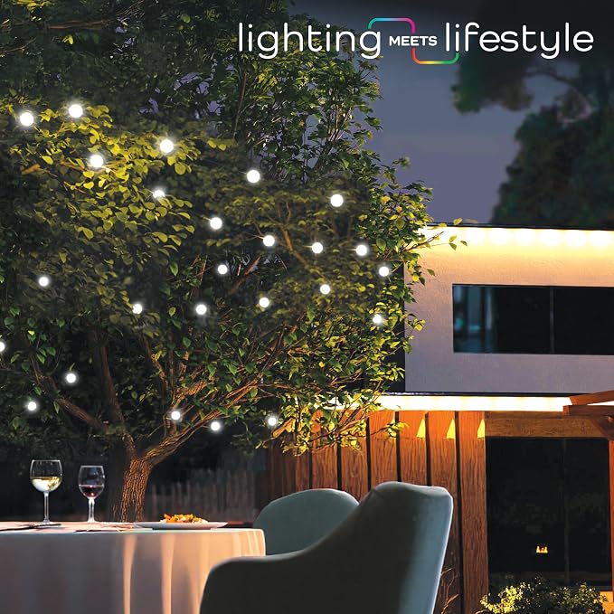 Enbrighten Globe Outdoor String Lights, 12 Large 4in Round Bulbs, 2700K Warm - Image 6
