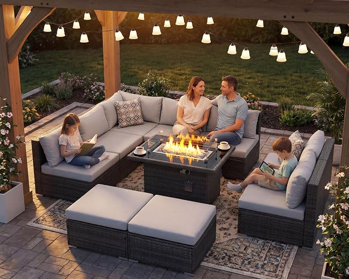 NICESOUL 10 Piece Modern Outdoor Patio Furniture Set - Image 2