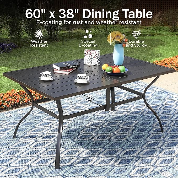 PHI VILLA 8 Piece Patio Dining Set - Image 2
