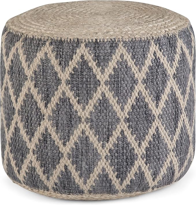 SIMPLIHOME Edgeley Round Pouf by SimpliHome