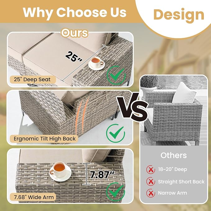 HOOOWOOO Outdoor Sectional Furniture Set - Image 5