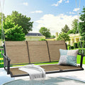 Textilene 3 Seat Hanging Swing, 5.2FT Patio Bench Swing, 660lbs Heavy Duty by jamege