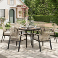 7 Pieces Round Outdoor Dining Set by MIXPATIO