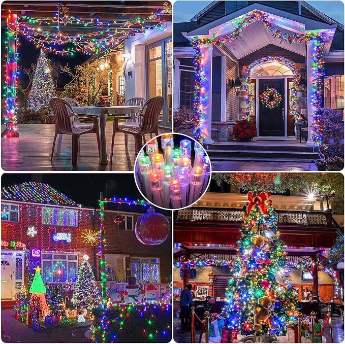 JMEXSUSS 150 LED Christmas Lights Indoor Outdoor Waterproof, 59 ft Connectable - Image 6