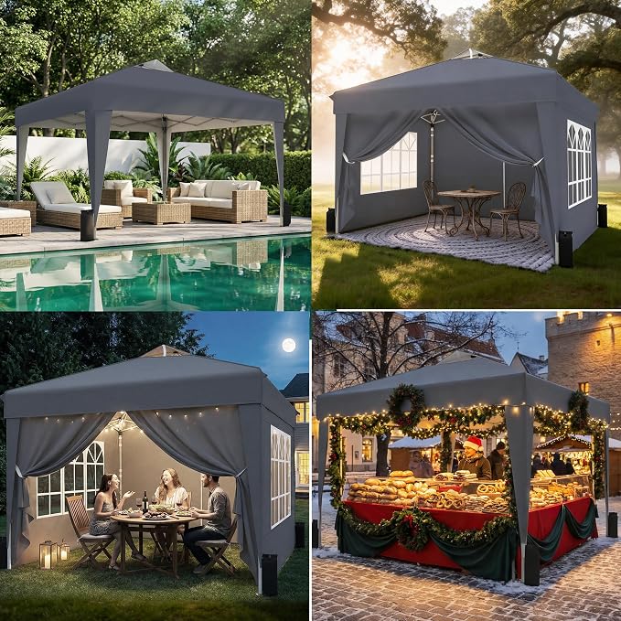 SANWAY 10x10 Pop Up Canopy Tent - Image 9