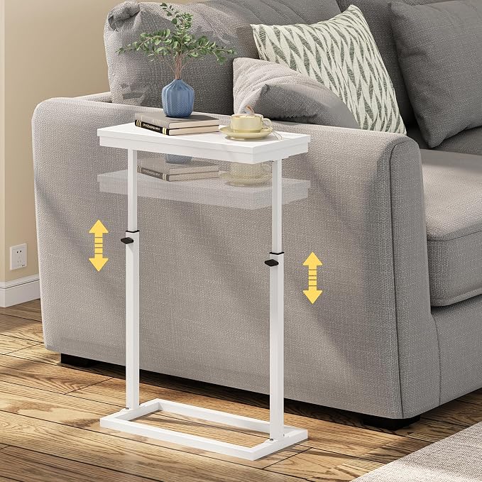 TUTOTAK End Table, Side Table, Tall Couch Table, Sofa Table, Living Room by ChoosetutotakFurnitureBuildYourCozyHome