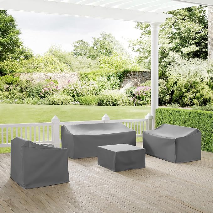Crosley Furniture Patio Furniture Covers, Waterproof 4-Piece Cover Set - Image 3
