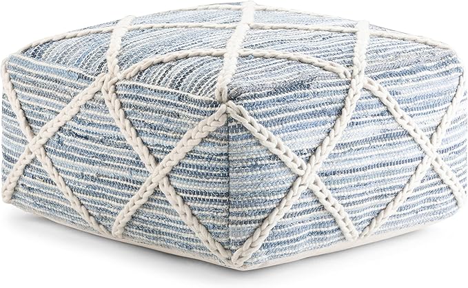SIMPLIHOME Cowan Square Pouf by SimpliHome