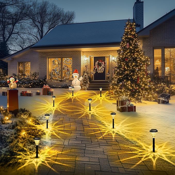 GIGALUMI 10 Pack Solar Lights Outdoor Waterproof, Outdoor Solar Lights - Image 7