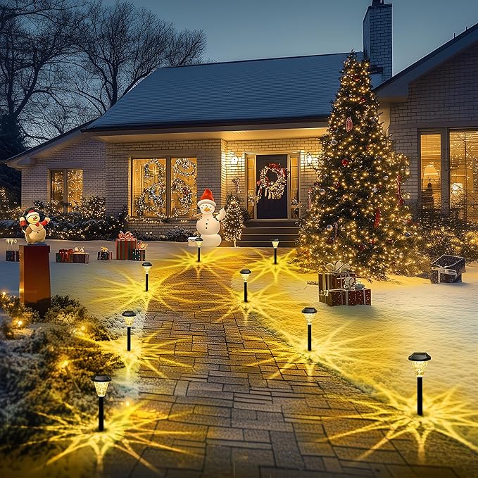 GIGALUMI 8 Pack Solar Lights Outdoor Waterproof, Outdoor Solar Lights - Image 7