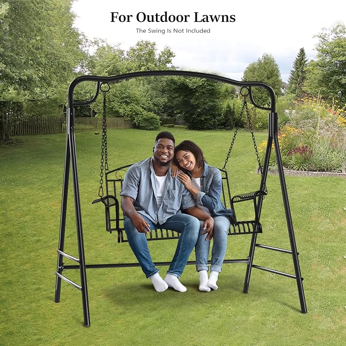 VINGLI Upgraded Metal Porch Swing Stand - Image 8