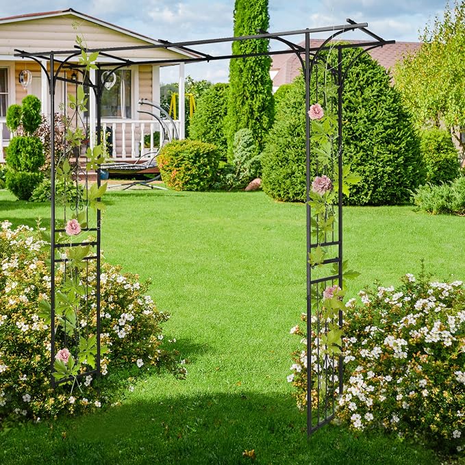 Metal Garden Arbor Trellis - Image 4