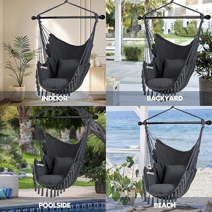 SUNCREAT Hammock Chairs Hammock Chair Swing - Image 7
