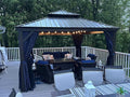 PURPLE LEAF 12' X 12' Hardtop Gazebo Canopy by PURPLELEAF