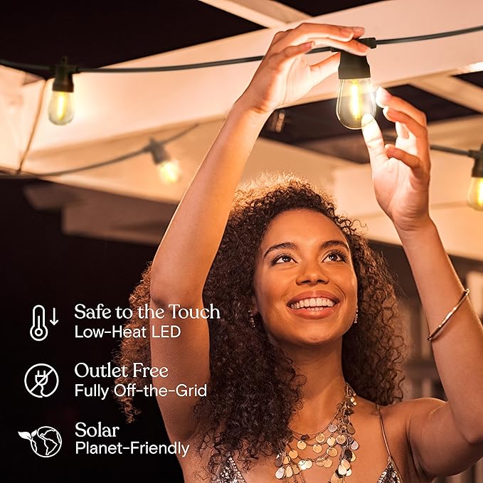 Brightech Ambience Pro Solar Powered Outdoor String Lights - Image 5