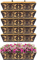 6 Pack 24 Inch Window Boxes Planters Railing Planter Box by KarlliuHOMEGARDEN