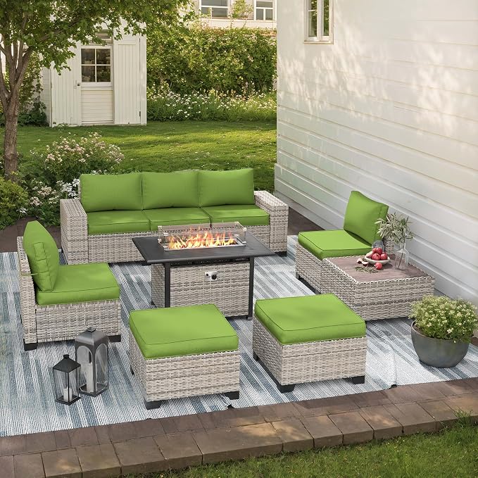 9-Piece Outdoor Patio Furniture Set by MuphyersPatioFurniture
