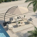 7 Piece Patio Conversation Sets, Outdoor Couch by PatioKingdom