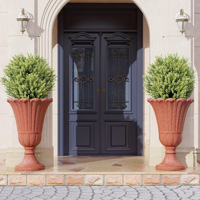 23" Tall Planters for Outdoor Plants Set of 2, Planter - Image 6