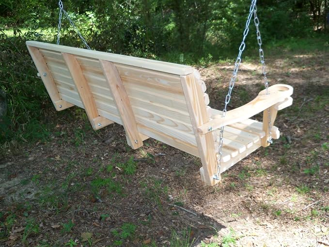 5FT Cypress Porch Swing Made in USA - Image 2