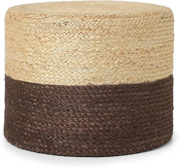 REDEARTH · Cylindrical Pouf Foot Stool Ottoman - Image 4