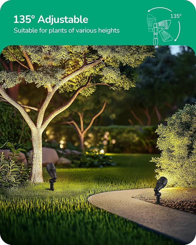 EDISHINE Low Voltage Landscape Lighting Kit, 3.2W LED Pathway Lights & 3.2W - Image 4