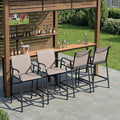 Crestlive Products Outdoor Bar Stools Set of 4, Bar Height Patio Chairs by CrestliveProducts