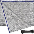 90% Aluminum Foil Shade Cloth Mesh No Grommets Silver Tarps Fabric Privacy by UNIUP
