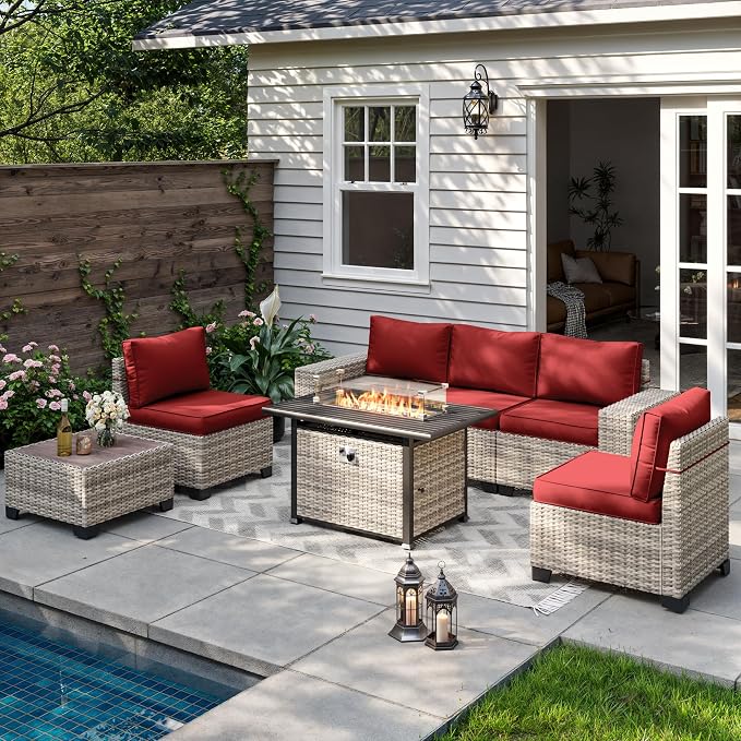 7-Piece Outdoor Patio Furniture Set by MuphyersPatioFurniture