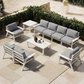 Patio Furniture Set 8 Seats, 4-Seater and 2-Seater Outdoor Sofas by PatioKingdom