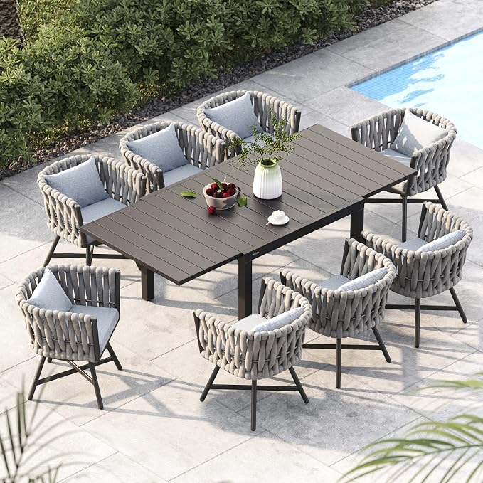 Grand patio 9-Piece Outdoor Dining Set by GrandPatio