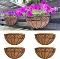 LaLaGreen Outdoor Wall Planters, 4 Pack, 14 Inch Large Balcony Planter Railings by L%C3%A1L%C3%A1Green