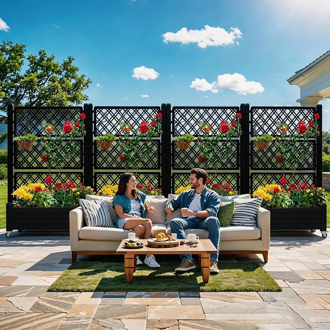 YITAHOME 43.3x17.7x61 in Planter Trellis Box - Image 6