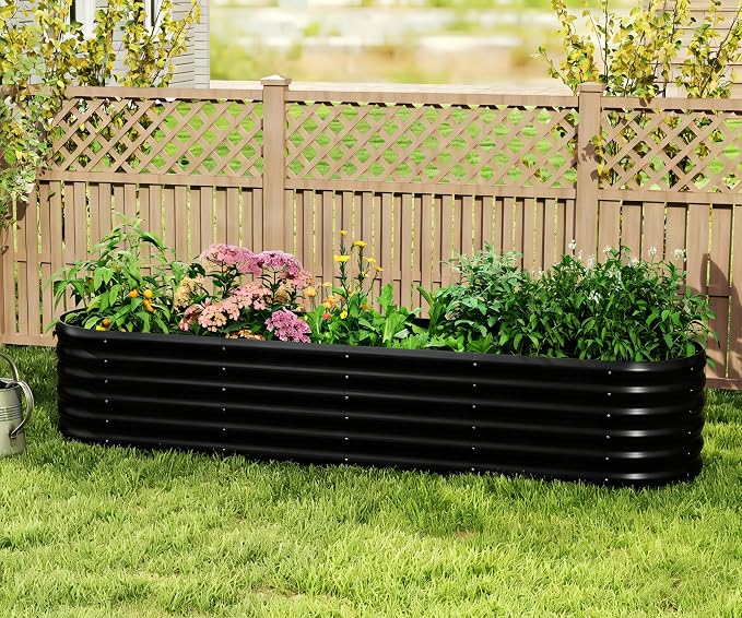 Galvanized Raised Garden Bed, Outdoor Planter Bed, Metal Planter Box - Image 7