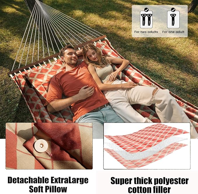 13FT Double Hammock With Spreader Bars - Image 3