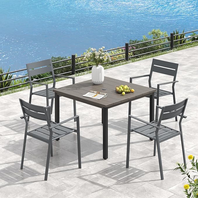 VICLLAX Square Patio Dining Table - Image 2