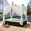 Wicker Metal Outdoor Patio Daybed by Merax