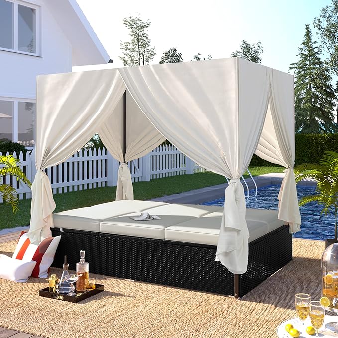 Outdoor Daybed Patio Lounge Bed - Image 2