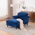 Chenille Recliner Sofa Chair by GDFStudio