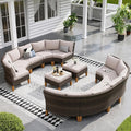 Sophia & William Oversized Half-Moon Outdoor Patio Furniture Set, 12 Piece by SophiaWilliam
