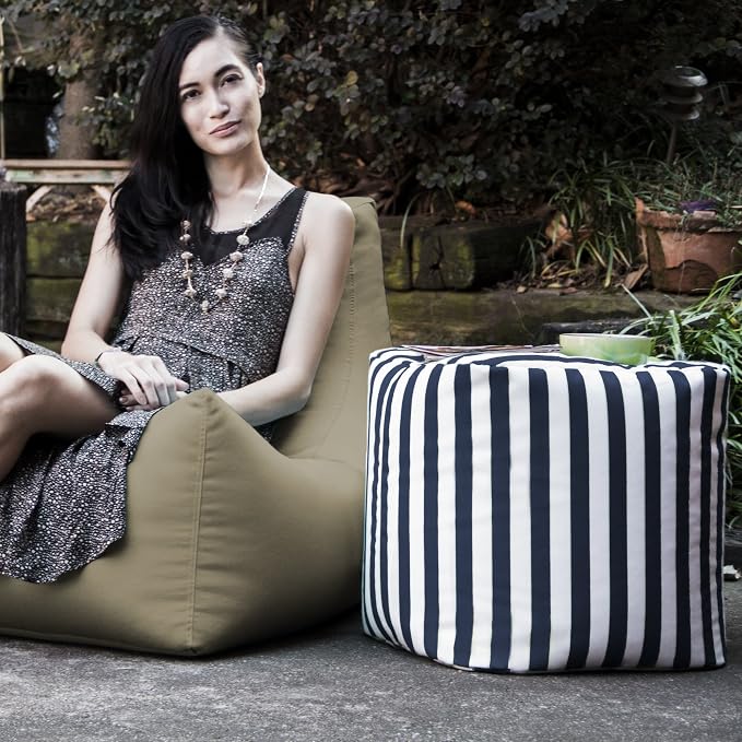 Jaxx Luckie Outdoor Patio Bean Bag Ottoman - Image 4