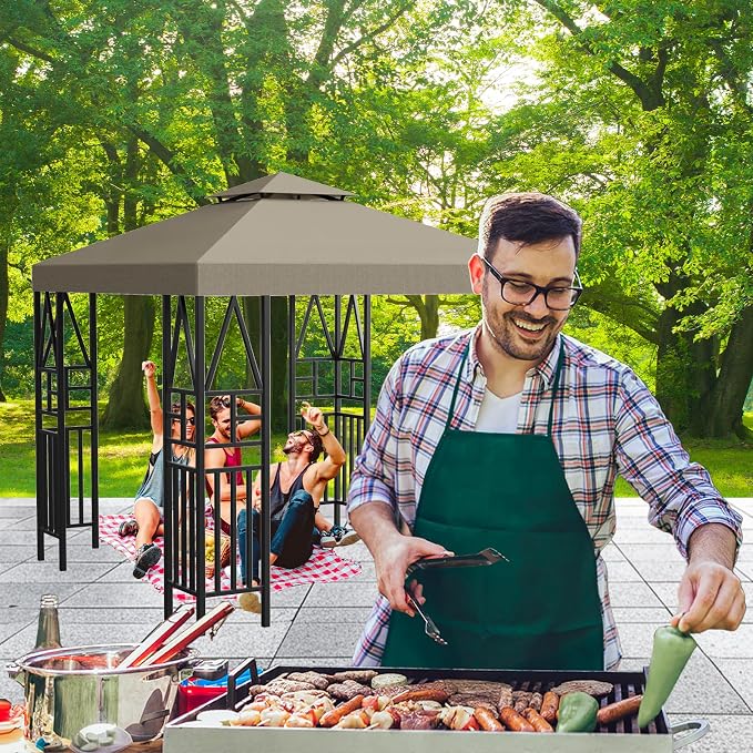 Gazebo Canopy Replacement 10x10ft Outdoor Shelter - Image 6