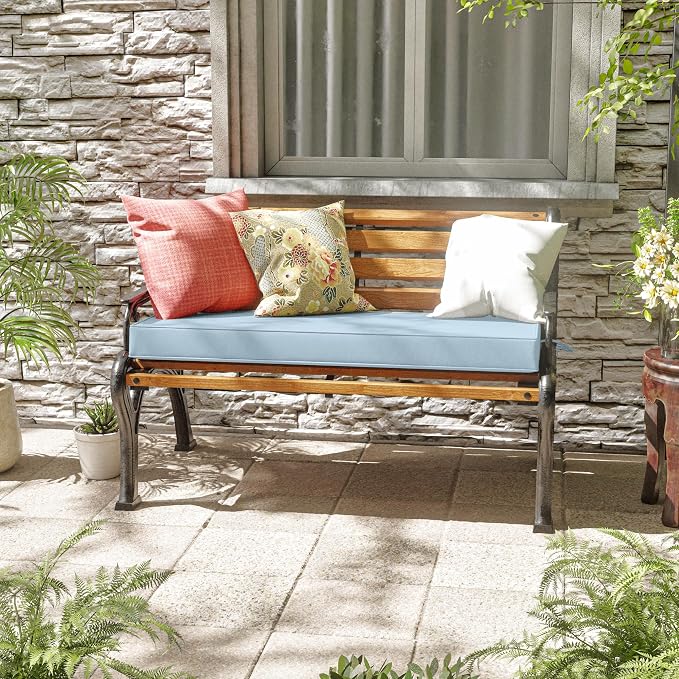 Premium Outdoor Bench Cushions for Patio Furniture 3.5inches Memory Foam Bench - Image 2