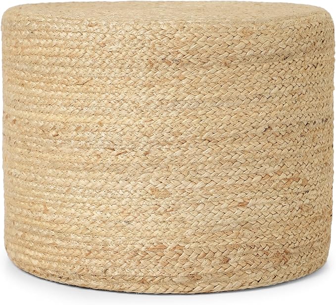 REDEARTH · Cylindrical Pouf Foot Stool Ottoman - Image 4