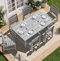 SERWALL Patio Dining Sets for 6 Person, HDPE Dining Set by SERWALL