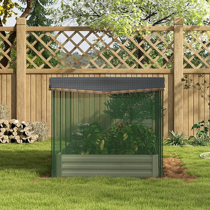 Outsunny 7.3 x 3.4 x 1 ft Galvanized Raised Garden Bed - Image 9