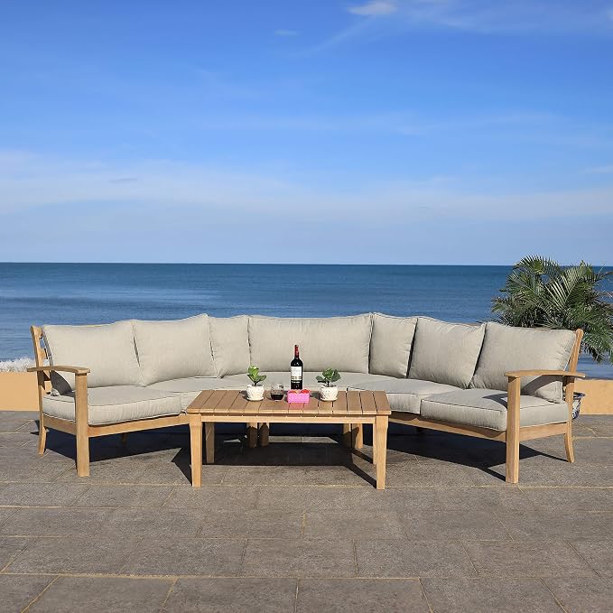 SAFAVIEH Couture Outdoor Patio Furniture Collection – Santa Cruz Coffee Table - Image 10