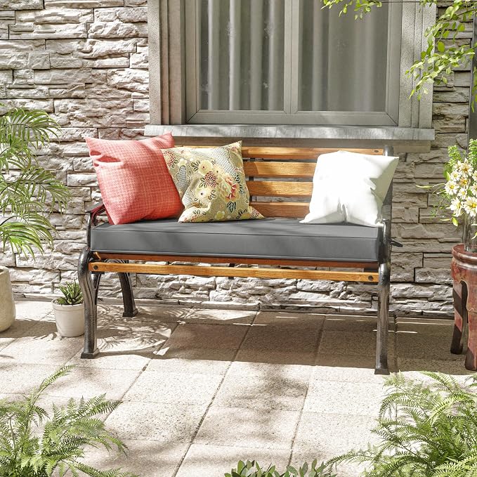 Premium Outdoor Bench Cushions for Patio Furniture 3.5inches Memory Foam Bench - Image 2